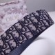 Replica Cintura Dior Diorquake 55MM Tela Obliqua Blu