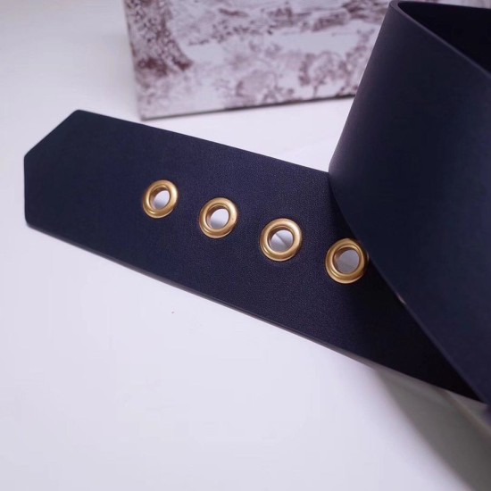 Replica Cintura Dior Diorquake 55MM Blu scuro