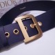Replica Cintura Dior Diorquake 55MM Blu scuro