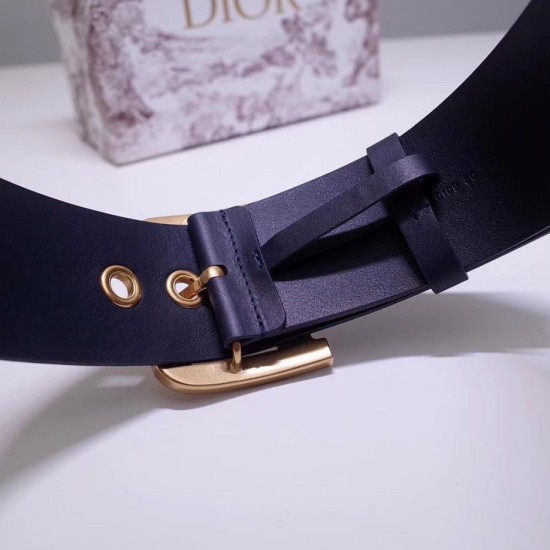 Replica Cintura Dior Diorquake 55MM Blu scuro