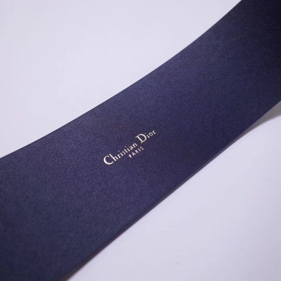 Replica Cintura Dior Diorquake 55MM Blu scuro