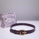 Replica Cintura Dior Diorquake 35MM Bordeaux