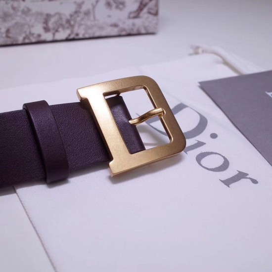 Replica Cintura Dior Diorquake 35MM Bordeaux
