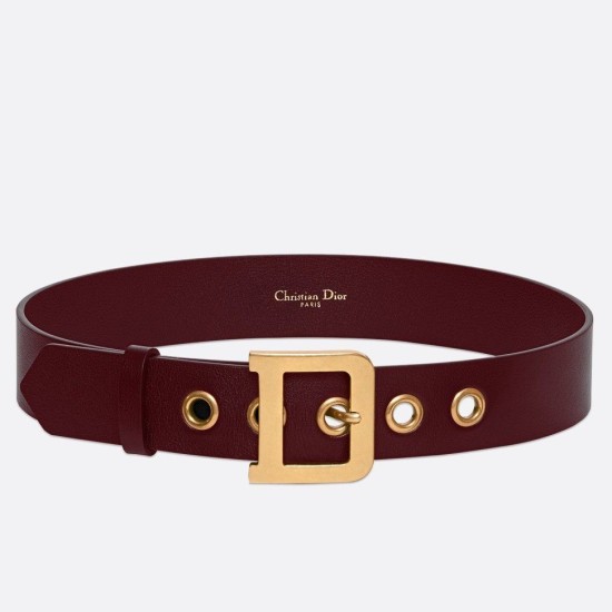 Replica Cintura Dior Diorquake 35MM Bordeaux