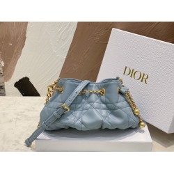 Replica Borsa Dior Ammi Piccola Macrocannage Blu
