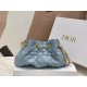 Replica Borsa Dior Ammi Piccola Macrocannage Blu