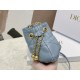 Replica Borsa Dior Ammi Piccola Macrocannage Blu