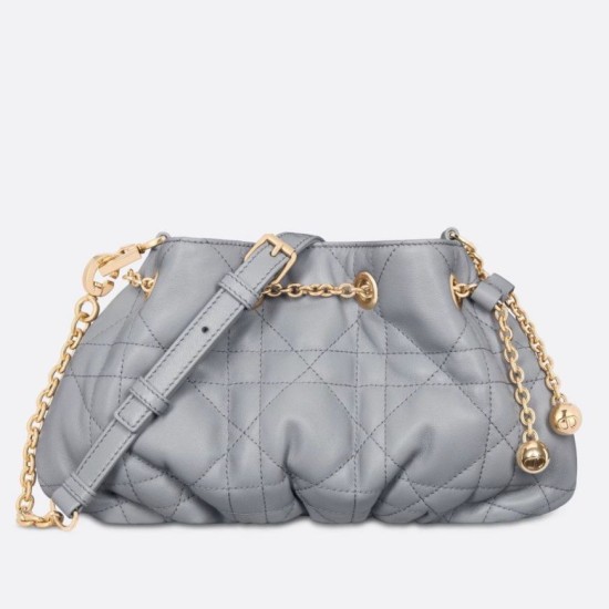 Replica Borsa Dior Ammi Piccola Macrocannage Blu