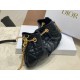 Replica Borsa Dior Ammi piccola/media Macrocannage Nera