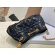 Replica Borsa Dior Ammi piccola/media Macrocannage Nera