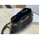 Replica Borsa Dior Ammi piccola/media Macrocannage Nera