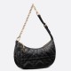 Replica Borsa a tracolla Dior CD Lounge Pelle di agnello macrocannage nera