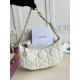 Replica Borsa a tracolla Dior CD Lounge Pelle di agnello Macrocannage bianca