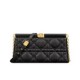 Replica Pochette Christian Dior Caro Colle Noire con borsa a catena