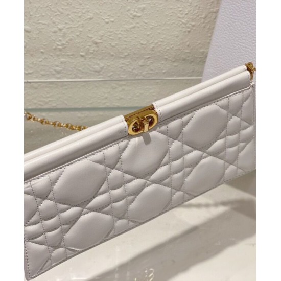 Replica Pochette Christian Dior Caro Colle Noire con borsa a catena