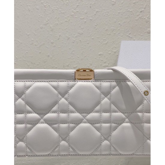 Replica Pochette Christian Dior Caro Colle Noire con borsa a catena