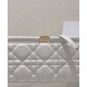 Replica Pochette Christian Dior Caro Colle Noire con borsa a catena