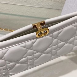 Replica Pochette Christian Dior Caro Colle Noire con borsa a catena