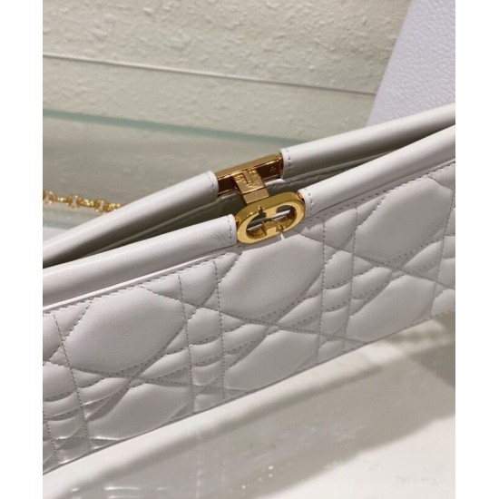 Replica Pochette Christian Dior Caro Colle Noire con borsa a catena