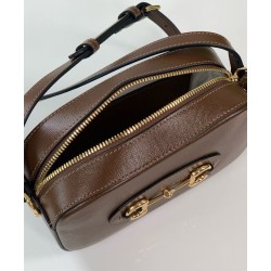 Replica Gucci Horsebit 1955 Evolve Borsa a tracolla piccola 760196 Caffè