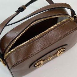 Replica Gucci Horsebit 1955 Evolve Borsa a tracolla piccola 760196 Caffè