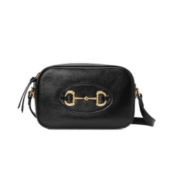 Replica Borsa a tracolla piccola Gucci Horsebit 1955 Evolve 760196 Nera