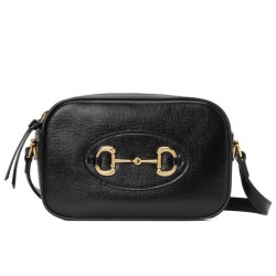 Replica Borsa a tracolla piccola Gucci Horsebit 1955 Evolve 760196 Nera