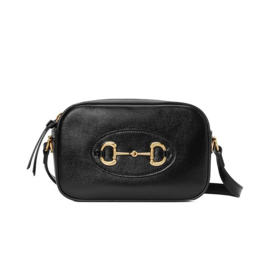 Replica Borsa a tracolla piccola Gucci Horsebit 1955 Evolve 760196 Nera