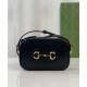 Replica Borsa a tracolla piccola Gucci Horsebit 1955 Evolve 760196 Nera