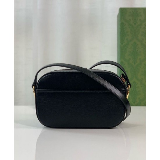 Replica Borsa a tracolla piccola Gucci Horsebit 1955 Evolve 760196 Nera