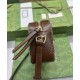 Replica Borsa a tracolla piccola Gucci Horsebit 1955 760196 Caffè