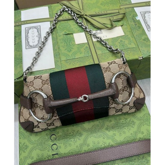 Replica Borsa a tracolla piccola Gucci Horsebit Chain 764339 Caffè scuro Replica Borsa a tracolla piccola Gucci Horsebit Chain 764339 Caffè scuro
