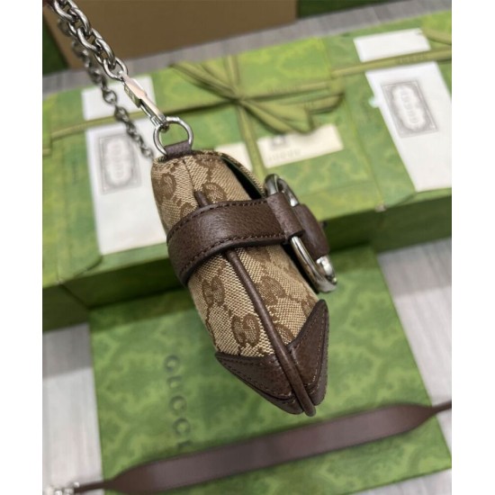 Replica Borsa a tracolla piccola Gucci Horsebit Chain 764339 Caffè scuro Replica Borsa a tracolla piccola Gucci Horsebit Chain 764339 Caffè scuro