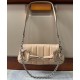 Replica Borsa a tracolla piccola Gucci Horsebit Chain 764339 Albicocca