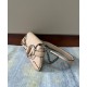 Replica Borsa a tracolla piccola Gucci Horsebit Chain 764339 Albicocca