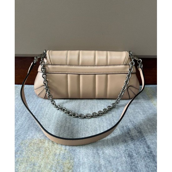 Replica Borsa a tracolla piccola Gucci Horsebit Chain 764339 Albicocca