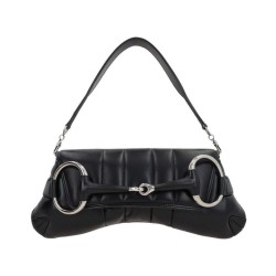 Replica Borsa a tracolla piccola Gucci Horsebit Chain 764339 Nera