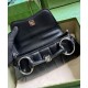 Replica Borsa a tracolla piccola Gucci Horsebit Chain 764339 Nera