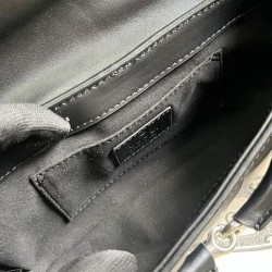 Replica Borsa a tracolla piccola Gucci Horsebit Chain 764339 Nera
