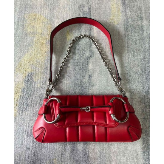 Replica Borsa a tracolla piccola Gucci Horsebit Chain 764339 Rossa Replica Borsa a tracolla piccola Gucci Horsebit Chain 764339 Rossa