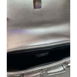 Replica Borsa a tracolla piccola Gucci Horsebit Chain 764339 Argento