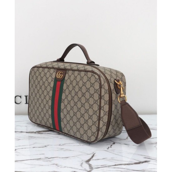 Replica Custodia per scarpe Gucci Savoy 752587 Caffè scuro