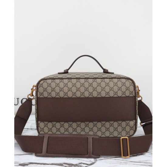 Replica Custodia per scarpe Gucci Savoy 752587 Caffè scuro