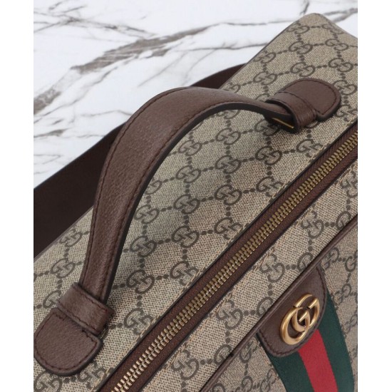 Replica Custodia per scarpe Gucci Savoy 752587 Caffè scuro