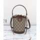 Replica Borsa a secchiello mini Gucci Ophidia 760199 Caffè scuro