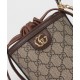 Replica Borsa a secchiello mini Gucci Ophidia 760199 Caffè scuro