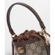 Replica Borsa a secchiello mini Gucci Ophidia 760199 Caffè scuro