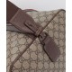 Replica Gucci Borsone Grande Con Web 758664 Caffè Scuro