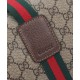 Replica Gucci Borsone Grande Con Web 758664 Caffè Scuro