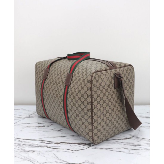 Replica Gucci Maxi Borsone Con Web 760152 Caffè Scuro